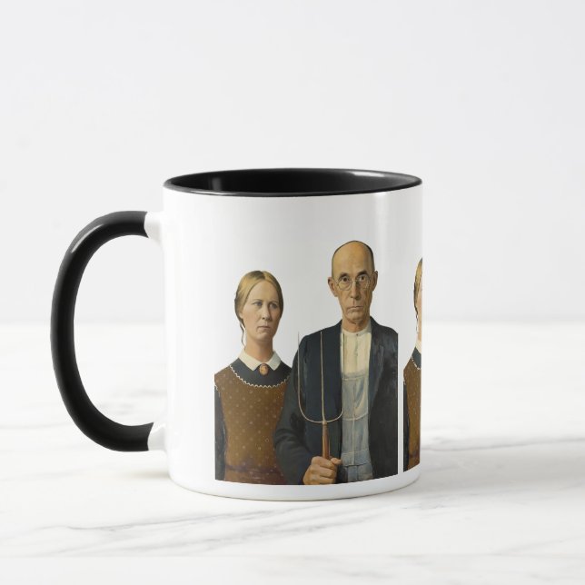 Caneca casal gótico americano (Esquerda)