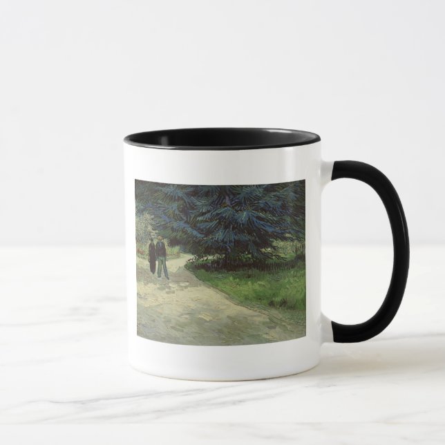 Caneca Casal no parque, Arles de Vincent van Gogh |, 1888 (Direita)
