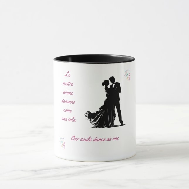 Caneca Casal Romântico de dança bilíngue (Centro)