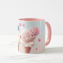 Caneca Casal sorvete - Amor no Primeiro Lick