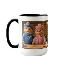 Caneca Casal Urso Aconchegante | A Família Frosty