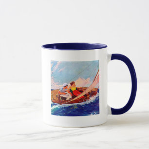 Caneca Casal Velejando por R.J. Cavaliere