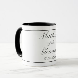 Caneca Casamento de pais brancos minimalistas modernos