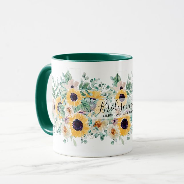 Caneca Casamento Eucalyptus Greenery (Frente Esquerda)