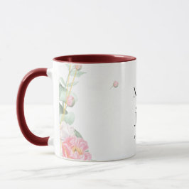 Caneca Casamento Geométrico da Rosa Romântica