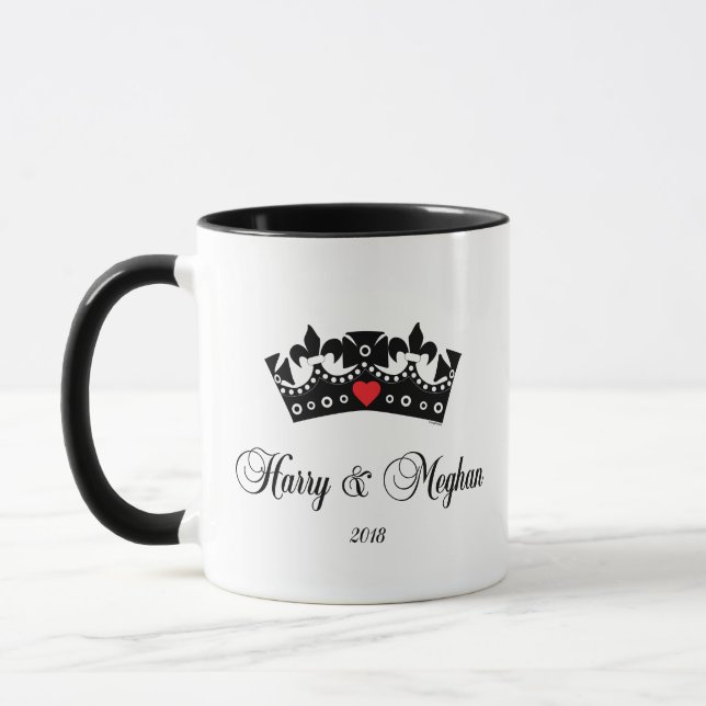 Caneca Casamento Real 2018 entre o Príncipe Harry e Megha (Esquerda)