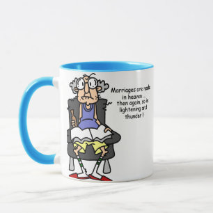 Caneca Casamento, relâmpago, humor do trovão