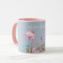Caneca Casamento Tropical MÃE DE BRIDE Blushing Flamingo