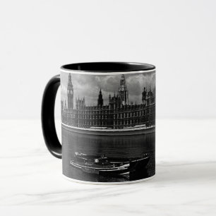 Caneca Casas do parlamento Londres Inglaterra vintage