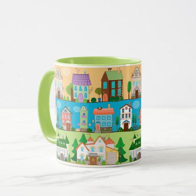 Caneca Casas Fofas (Frente Esquerda)