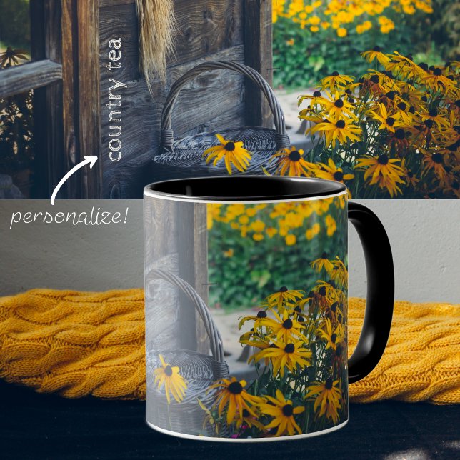 Caneca Casca-branca com flores amarelas (Criador carregado)