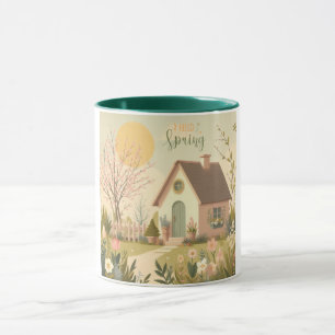 Caneca Casca com primavera
