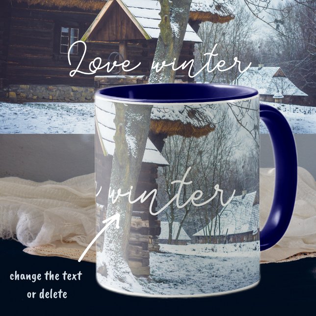 Caneca Casca de campo na neve (Criador carregado)