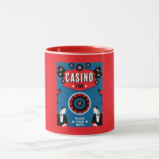 Caneca Casino Gambling Poker Roulette (Centro)