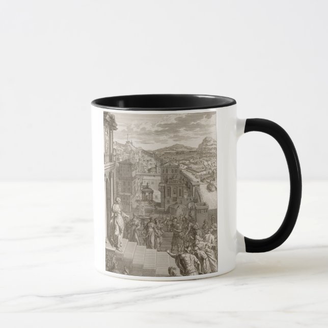 Caneca Cassandra prevê os Trojan seu destino e é (Direita)