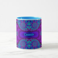 CASSIDY ~ Zany 3D ~ Azul, Verde e Roxo