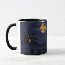 Caneca Castelo Assombrado Retro de 8 bits