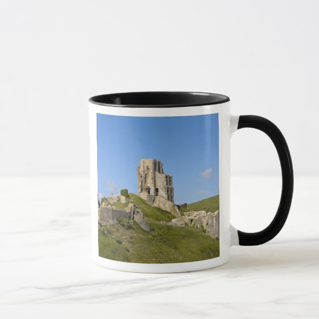 Caneca Castelo Corfe, Corfe, Dorset, Inglaterra (Direita)