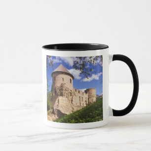 Caneca Castelo de Cesis no centro da Letónia.
