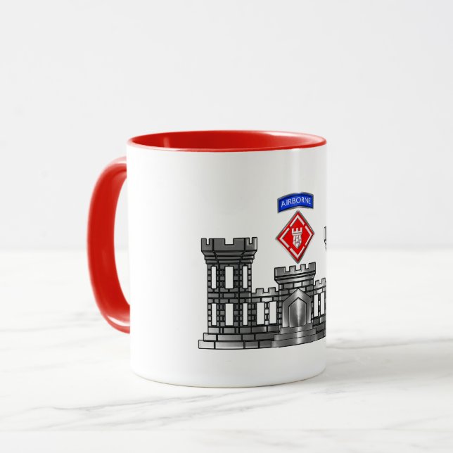 Caneca Castelo de Chrome 20 Engenheiro Brigada-Avião (Frente Esquerda)