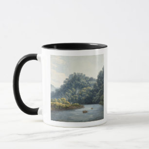 Caneca Castelo de Goodrich no Wye (w/c, caneta & tinta,