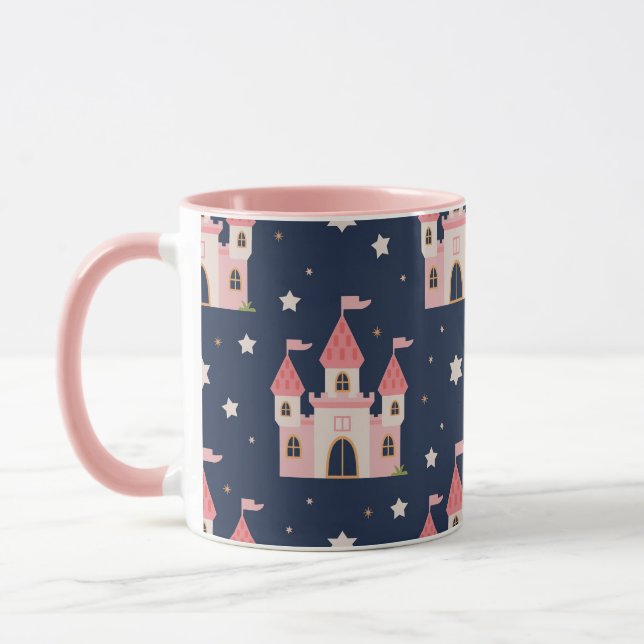 Caneca Castelo de Rosa Whimsical - Inspirado em Fairytale (Esquerda)