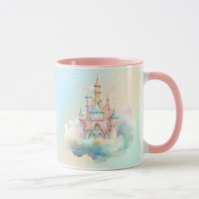 Caneca Castelo de Watercolor Rainbow (Direita)