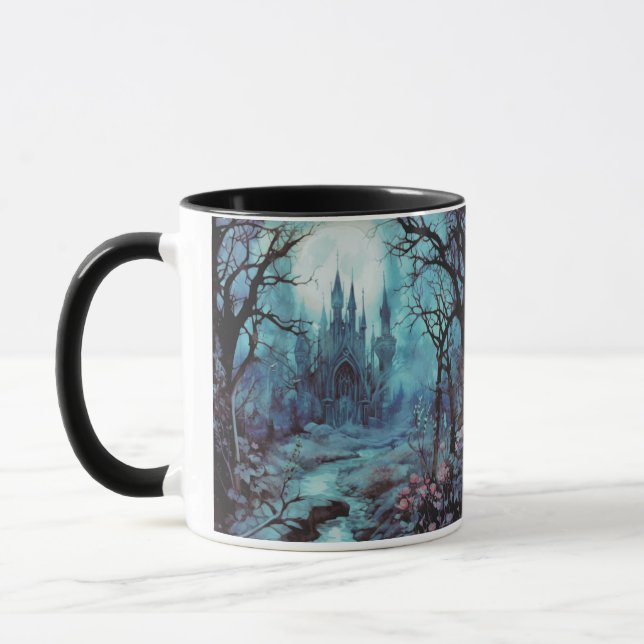 Caneca Castelo Gótico e Halloween da Fantasia Florestal (Esquerda)