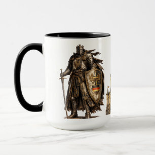 Caneca Castelo Medieval Cavaleiro Fantasia Histórico Quin