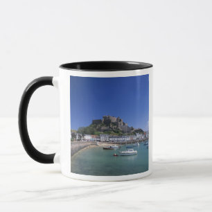 Caneca Castelo Mount Orgueil e porto, Gorey, Jersey