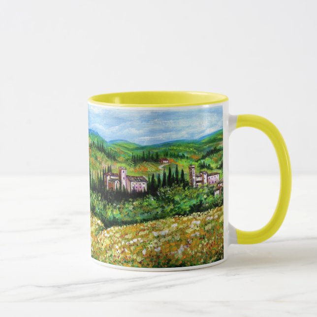 CANECA CASTELOS NA PAISAGEM CHIANTI, CAMPOS AMARELOS (Direita)