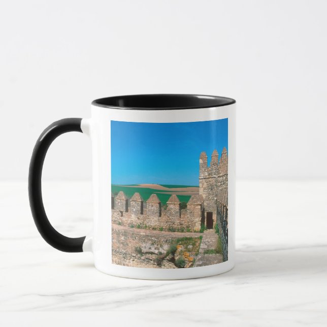 Caneca Castillo de Las Aguzaderas é um castelo com uma (Esquerda)