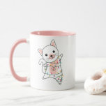 Caneca Cat Christmas Snow Winter Animals Cats Mug<br><div class="desc">The cat for Christmas with fairy lights. Funny animals with gifts and snow to the holidays. Also funny for Christmas in July. Cats are sweet animals and perfect for Christmas.</div>