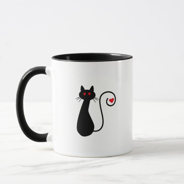 Caneca Cat Heart Mug (Esquerda)