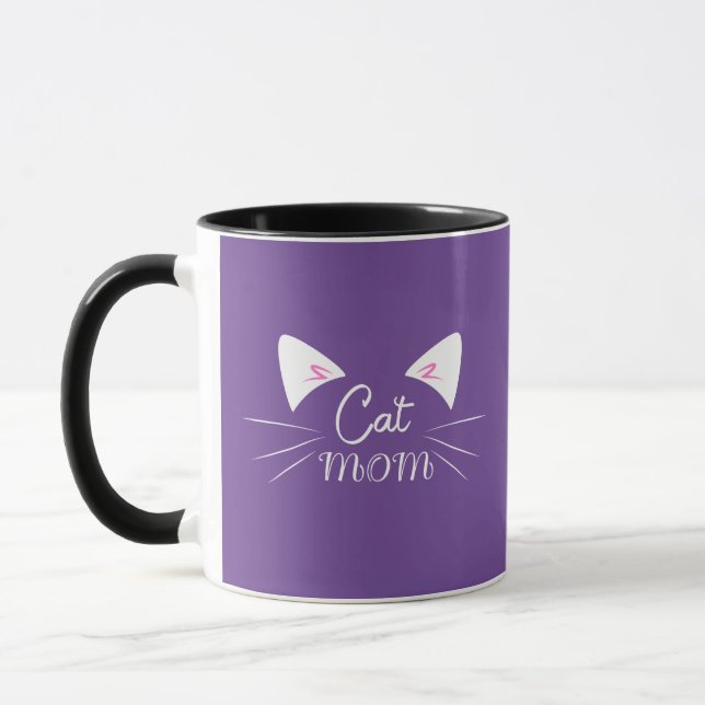 Caneca Cat Mãe Mãe Mãe Aproxima Mãe Gatinho Engraçado Mat (Esquerda)