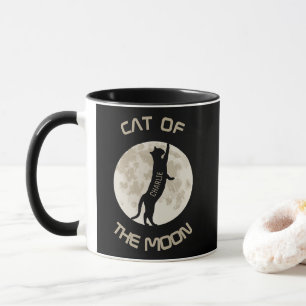 Caneca Cat Of the Moon Personalize name