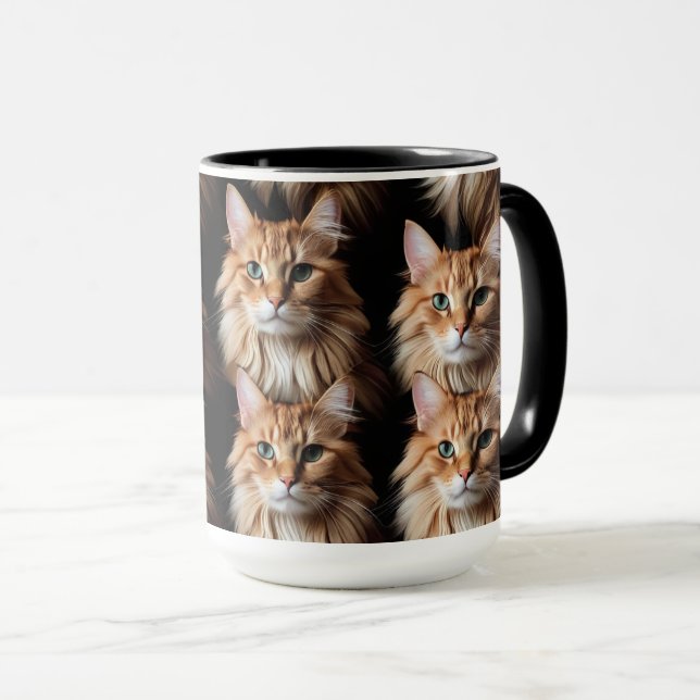 Caneca Cat Pattern Mug (Frente Esquerda)