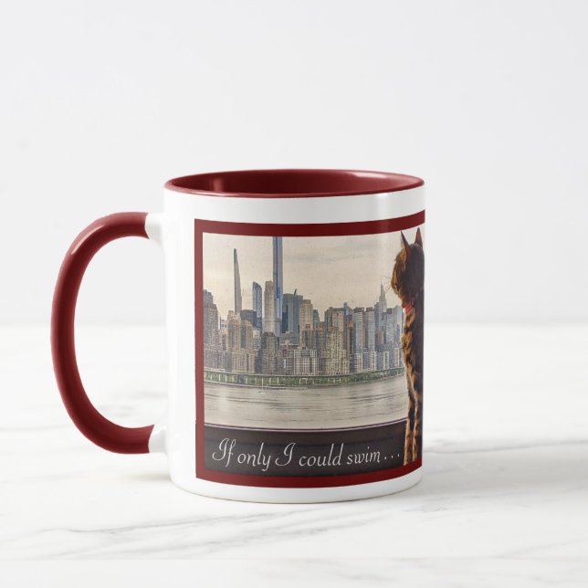 CANECA CAT PENSA NYC SKYLINE CAFFEE MUG (Esquerda)