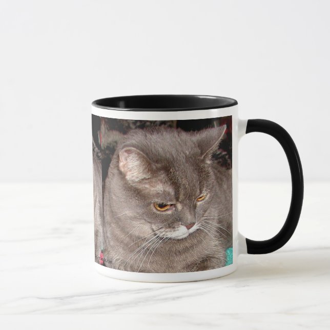 CANECA CAT PEQUENO DO CINZA (Direita)