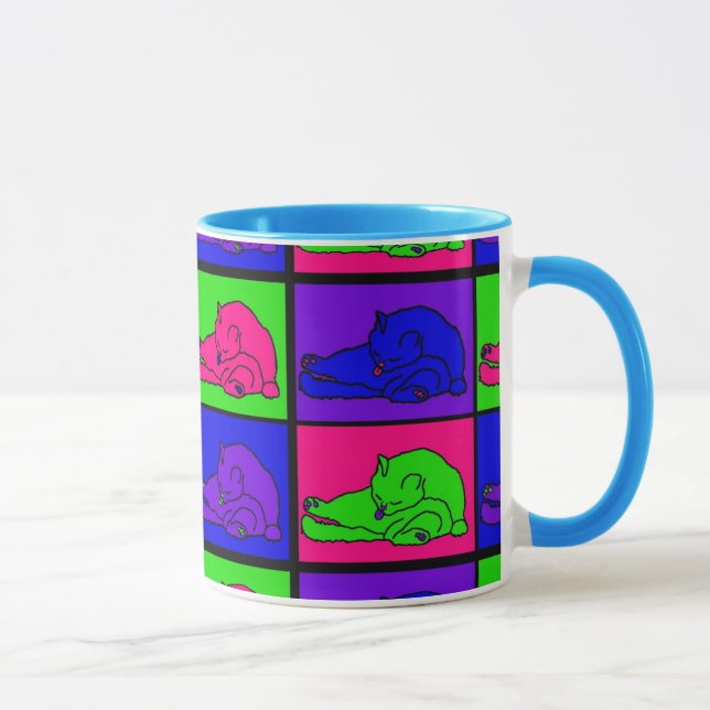 CANECA CAT QUE LAMBE O POP ART DO BUMBUM (Direita)