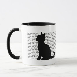 Caneca Cat Silhouette - purrfect design for cat lovers