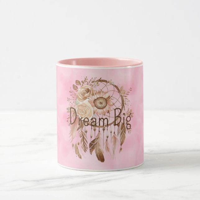 Caneca Catcher de Sonho Floral Rosa Castanho (Centro)