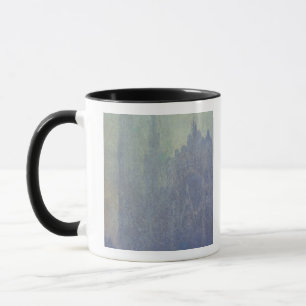 Caneca Catedral de Claude Monet Rouen, tempo nevoento