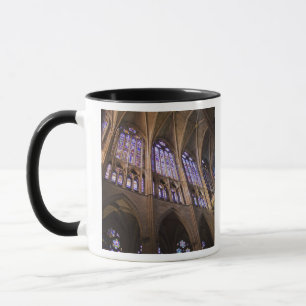 Caneca Catedral de Leão, janelas de vidro com manchas in