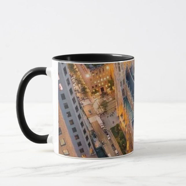 Caneca Catedral de St. Patrick Vista Aérea Cidade de Nova (Esquerda)