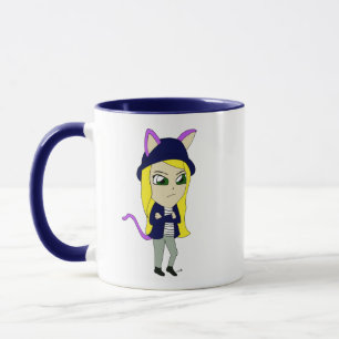 Caneca catgirl chibi
