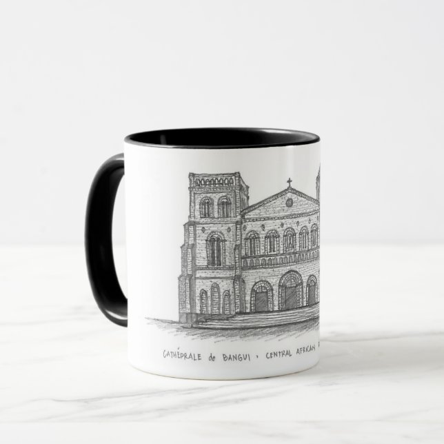 Caneca Cathédrale Notre-Dame, Bangui, C.A.R. (Frente Esquerda)