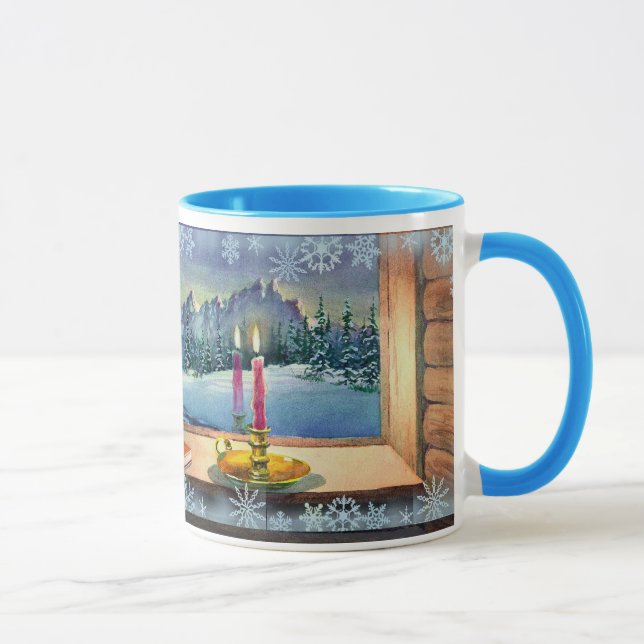 Caneca CATNAP & FLOCOS DE NEVE por SHARON SHARPE (Direita)