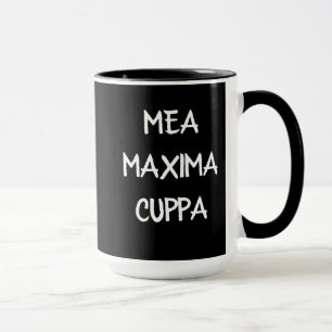 Caneca Católico Latin cómico Mea Cuppa