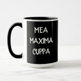 Caneca Católico Latin cómico Mea Cuppa